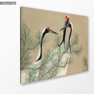 Canvas print Cranes, Japanese scenery 2