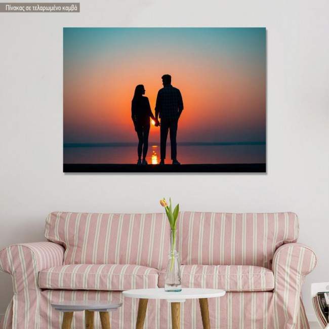 Πίνακας σε καμβά Προσφορά 40x30 cm, Against the sunset