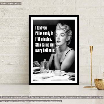 Be ready in 5 minutes, poster