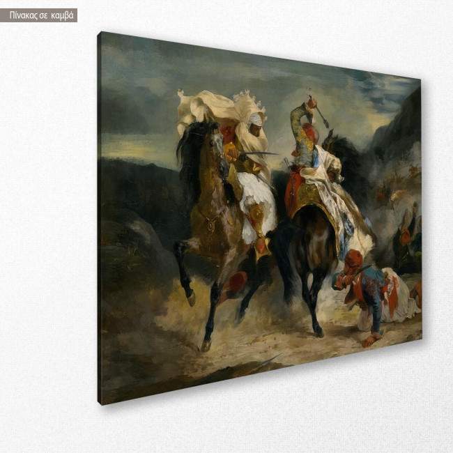 Πίνακας ζωγραφικής The Combat of the Giaour and Hassan, Delacroix Eugene, κοντινό