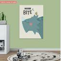 Kids canvas print I don't bite