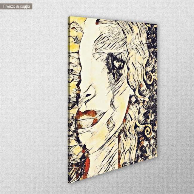 Canvas print Freya's tears reart (original Klimt G)