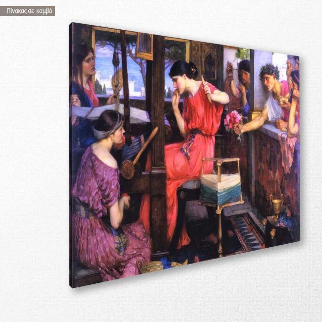 Πίνακας ζωγραφικής Penelope and the suitors, Waterhouse J. W, αντίγραφο σε καμβά, κοντινό