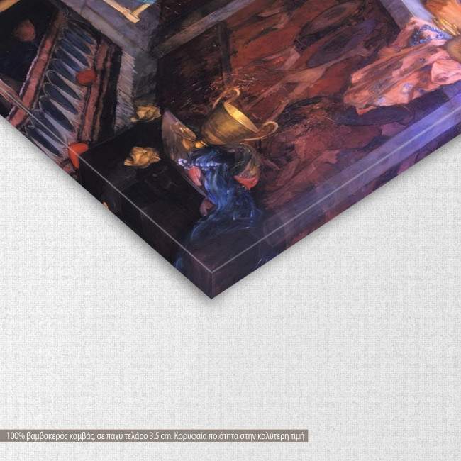 Πίνακας ζωγραφικής Penelope and the suitors, Waterhouse J. W, αντίγραφο σε καμβά, λεπτομέρεια