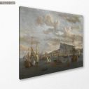 Πίνακας ζωγραφικής Το λιμάνι του Ναυπλίου, Storck A, αντίγραφο σε καμβά, κοντινό