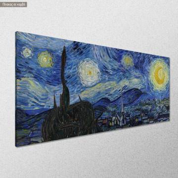 Canvas print Starry night in panorama Vincent van Gogh Framed canvas View 1 2