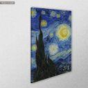 Πίνακας ζωγραφικήςStarry night detail, Vincent van Gogh, αντίγραφο σε καμβά, κοντινό