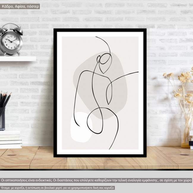 Abstract female form I, poster