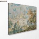Canvas print Clare hall and King’s college chapel, Turner J. M. W.