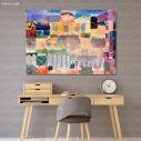 Canvas print Garden in St. Germain, Klee P.
