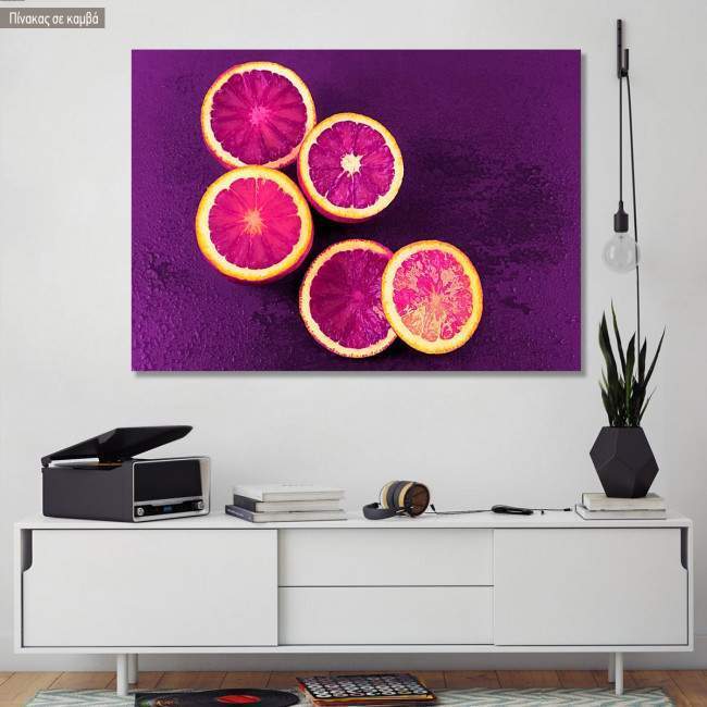 Canvas print Pop art citrus