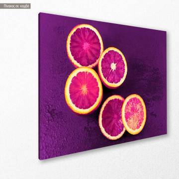 Canvas print Pop art citrus Framed canvas View 1 2