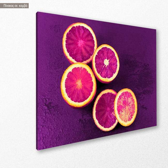 Canvas print Pop art citrus