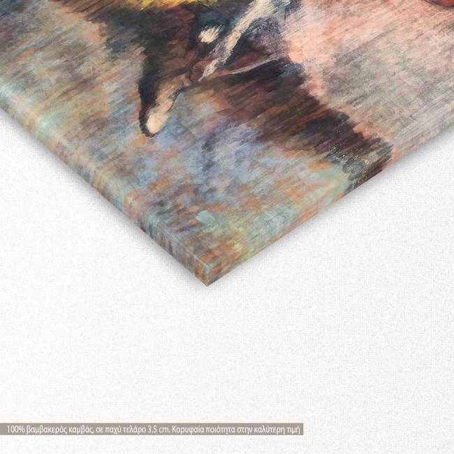 Πίνακας ζωγραφικής Two dancers, Degas E, αντίγραφο σε καμβά, λεπτομέρεια