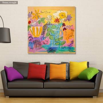 Πίνακας ζωγραφικής Flowers, Dufy R, αντίγραφο σε καμβά