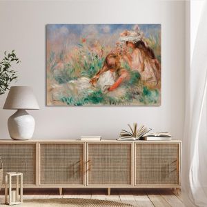 Canvas print Girls in the grass  Renoir A. Framed canvas View 1 2