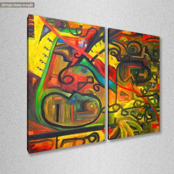 Canvas print Abstract selection CII, two panels 2