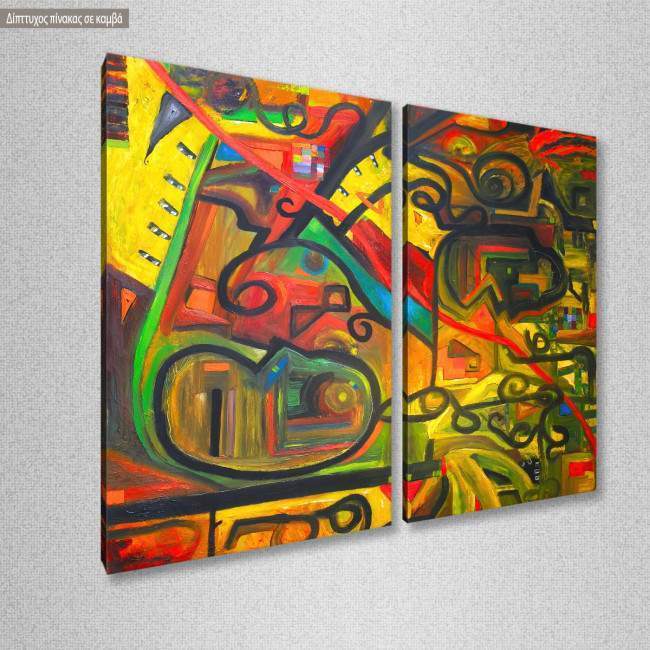Canvas print Abstract selection CII, two panels