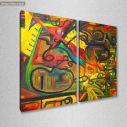 Canvas print Abstract selection CII, two panels