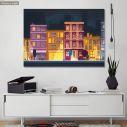 Canvas print Cozy night town