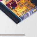 Canvas print Cozy night town