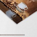 Canvas print Coffee synthesis,3 panels