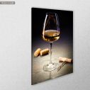 Canvas print A glass of white wine