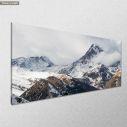 Canvas print Awe of mountains, panoramic