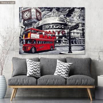 Πίνακας σε καμβά A London tour