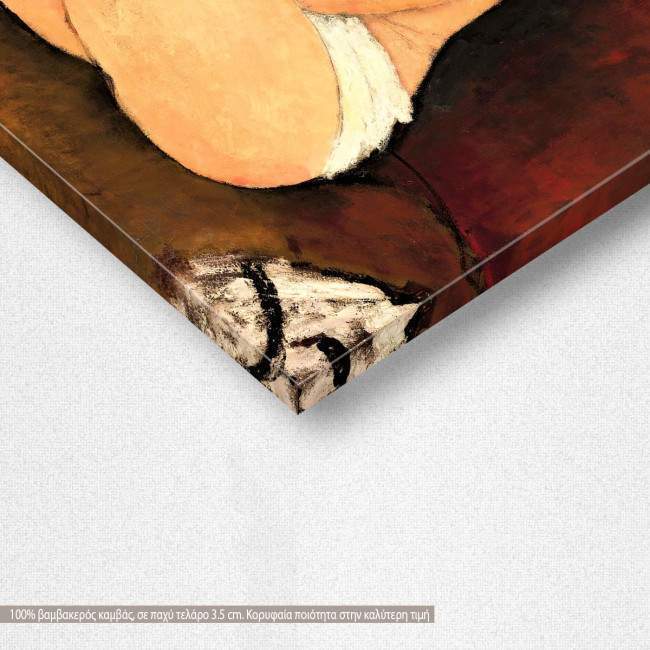 Canvas print Sitting nude, Modigliani A.