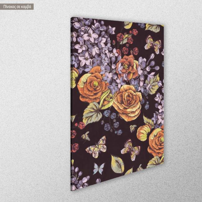 Πίνακας σε καμβά Spring in vintage colours, κοντινό