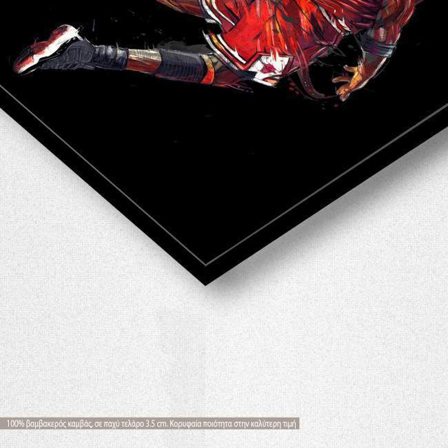 Πίνακας σε καμβά Air Jordan, λεπτομέρεια