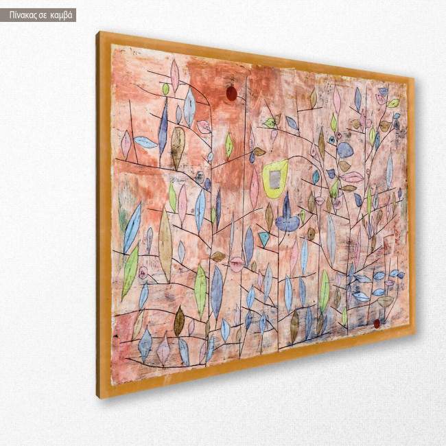 Canvas print Barely in leaf, Klee P.