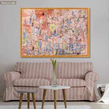 Πίνακας ζωγραφικής Barely in leaf, Klee P, αντίγραφο σε καμβά