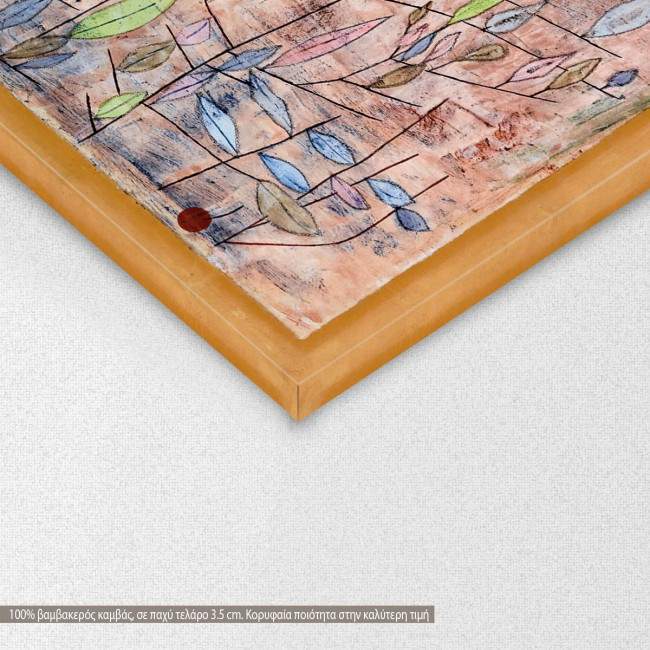 Canvas print Barely in leaf, Klee P.