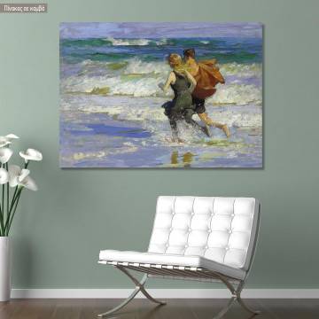 Canvas print At the beach, Edward Henry Potthast