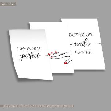 Poster Perfect nails triptych 2
