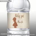 Sticker label Baby girl Vintage personalized