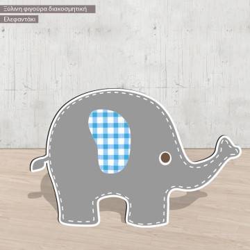 Wooden figure Elephant simple 2