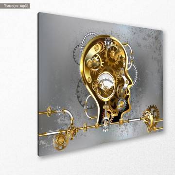 Πίνακας σε καμβά The head machine Καμβάς τελαρωμένος Όψη 1 2