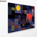 Canvas print Fire at full moon, Klee P.