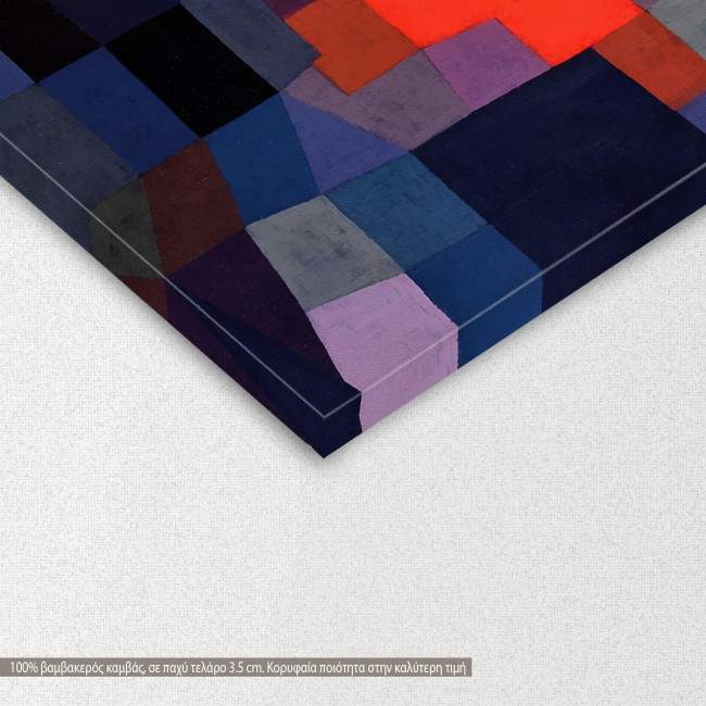 Canvas print Fire at full moon, Paul Klee, two panels