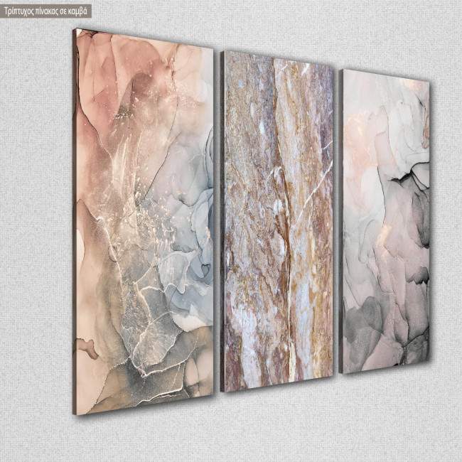 Πίνακας σε καμβά Marble texture, τρίπτυχος, κοντινό