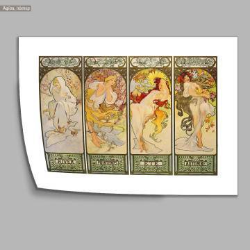 Les saisons, MuchaA, Poster 2