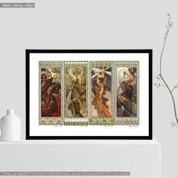 The moon and the stars, MuchaA, Poster