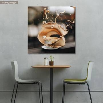 Canvas print Coffee splash I, @tabithabrooke