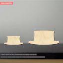 Wooden hatdecorative figure