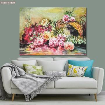 Canvas printWatercolor of roses