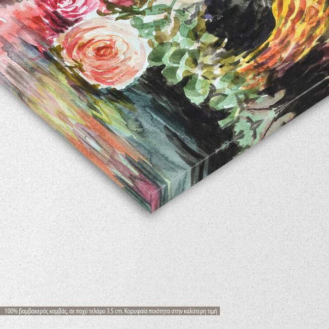 Canvas printWatercolor of roses