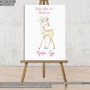Canvas print baptism, Cute Deer watercolor